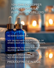 Load image into Gallery viewer, COPPER PEPTIDES FOR HAIR GROWTH - Ultrastrong 10% GHK - Cu Formula with 7x Absorption - Sonora Regenerative Naturals
